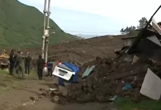 Continúan las labores de rescate tras deslizamiento de cerro en Atavillos Bajo en Huaral