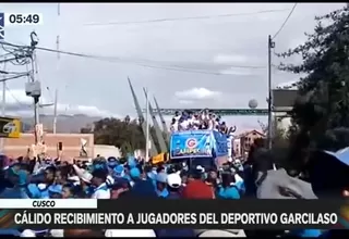 Cusco: Cálido recibimiento a jugadores del Deportivo Garcilaso