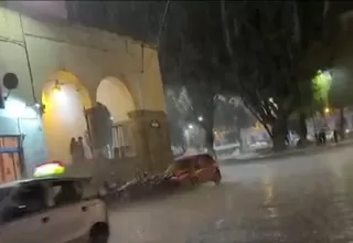 Cusco: Lluvia torrencial con granizada azotó la ciudad 