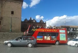 Cusco: prohíben ingreso de buses turísticos al centro histórico y Sacsayhuamán