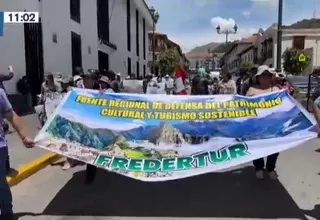 Cusco: Protestan contra nueva plataforma de venta de tickets a Machu Picchu