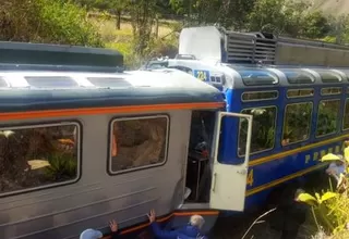 Cusco: servicio de trenes fue restablecido tras choque registrado en Machu Picchu
