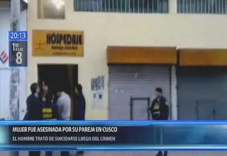 Cusco: sujeto asesinó a su pareja con un cuchillo en un hostal