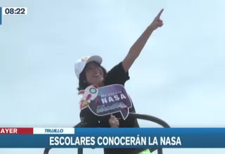 Escolares peruanas cumplirán sueño de visitar la Nasa