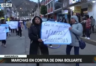 Huancavelica: Marchas en contra de Dina Boluarte