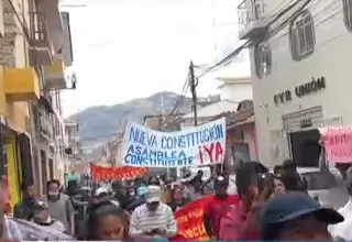 Huancavelica: Protesta contra el Congreso 