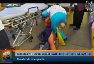 Huancayo: adolescente embarazada cayó dos veces de una camilla
