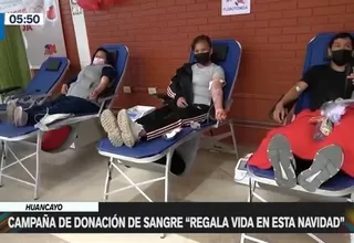 Huancayo: Campaña de donación de sangre Regala vida en esta Navidad