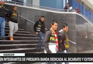 Huancayo: Capturan a ‘Los escorpiones de Millotingo’ acusados de extorsión y sicariato