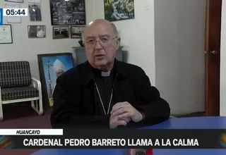 Huancayo: Cardenal Pedro Barreto llama a la calma