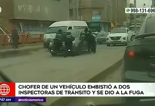 Huancayo: Conductor embistió a dos inspectoras de tránsito