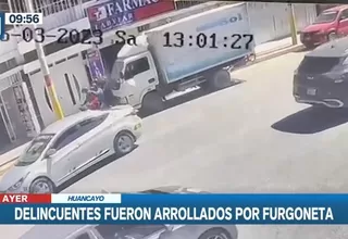 Huancayo: Delincuentes arrollados por furgoneta tras robar S/ 20 mil a dueña de farmacia
