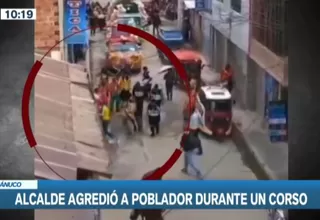 Huánuco: alcalde agredió a vecino durante corso de carnaval