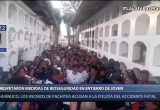 Huánuco: Cientos de personas asistieron a entierro de adolescente que murió en accidente