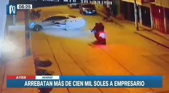 Huaraz: Marcas arrebataron más de S/100 mil a empresario en violento asalto
