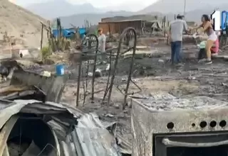 Huaura: Familias piden ayuda tras incendio en Sayán