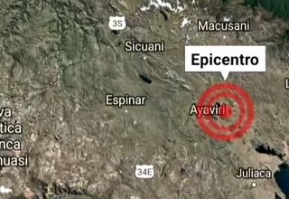 IGP sobre sismo en Puno: Ha sido bastante profundo, por lo tanto, no presentó niveles altos de sacudimiento de suelo 