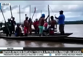 Iquitos: Nativos retienen barcaza y exigen a petrolera firmar una adenda