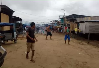 Iquitos: violento desalojo dejó un detenido