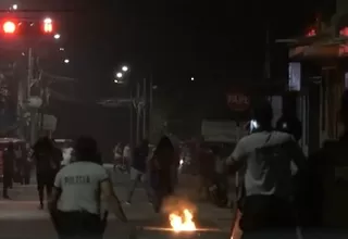 Juanjuí: Violentos enfrentamientos en segundo día de paro por licitación del puente Tarata