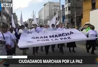 Junín: Ciudadanos marcharon por la paz