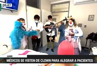 Junín: Médicos se visten de clown para alegrar a pacientes