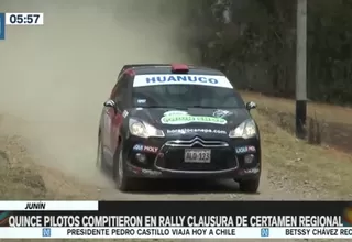 Junín: Quince pilotos compitieron en rally clausura de certamen regional