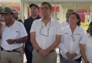 Lambayeque: presidente del Congreso llegó a Illimo a entregar ayuda humanitaria