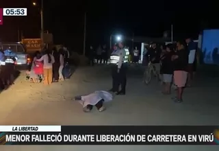 La Libertad: Menor falleció durante liberación de carretera en Virú