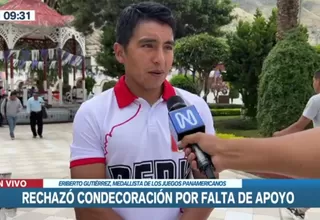 Medallista peruano: Alcalde de Abancay dijo que me apoyaría, pero luego no daba respuesta