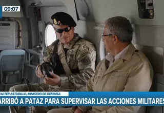 Ministro de Defensa llegó a Pataz para supervisar acciones militares