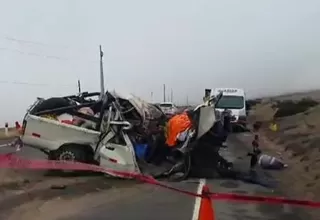 Moquegua: Choque entre camioneta y cisterna dejó al menos cinco fallecidos