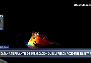 Moquegua: Rescatan a tripulantes de embarcación que sufrió accidente en altamar
