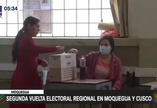 Moquegua: Segunda vuelta electoral regional en Moquegua y Cusco