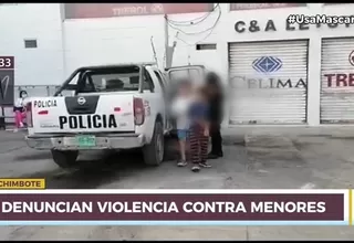 Nuevo Chimbote: Vecinos graban a madre maltratando a sus menores hijos