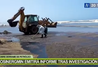 Osinergmin emitirá informe tras investigación sobre derrame de petróleo 