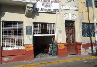 Partido Aprista será multado por reabrir local clausurado en Chiclayo