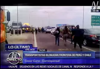 Paso fronterizo con Chile permanece bloqueado por transportistas