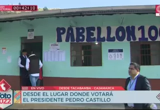 Pedro Castillo: Jefe de Estado votará en Chota 
