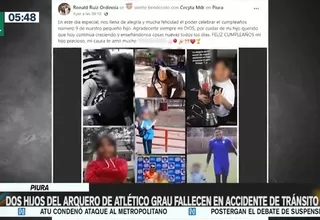 Piura: Dos hijos del arquero de Atlético Grau fallecen en accidente de tránsito