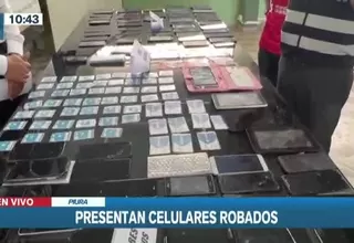 Piura: Incautación de celulares en mercado negro