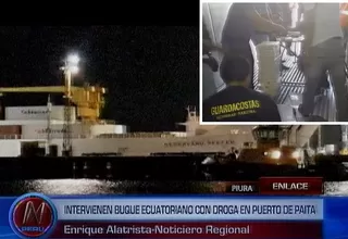 Piura: intervienen buque ecuatoriano con droga en el puerto de Paita