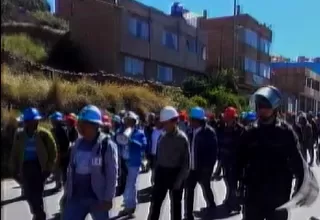 Puno: más de 7 mil mineros informales realizan marcha de sacrificio