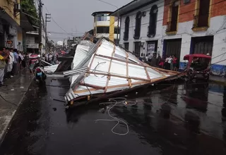 Ráfagas de viento dejan al menos un herido en Iquitos