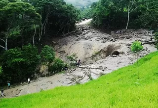 San Martín: descolmatan quebradas de Mariscal Cáceres para evitar inundaciones