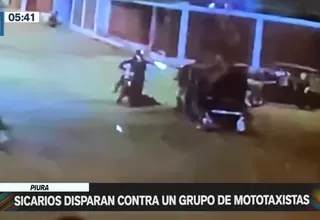 Piura: Sicarios dispararon contra un grupo de mototaxistas
