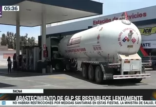 Tacna: Abastecimiento de GLP se restablece lentamente