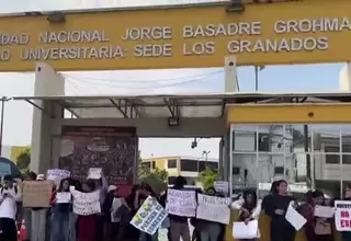 Tacna: Universitarios protestan contra la huelga de docentes