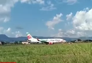 Tarapoto: Avión comercial aterrizó de emergencia tras falla durante vuelo