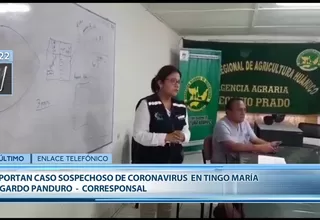 Tingo María: Se reporta caso sospechoso de coronavirus